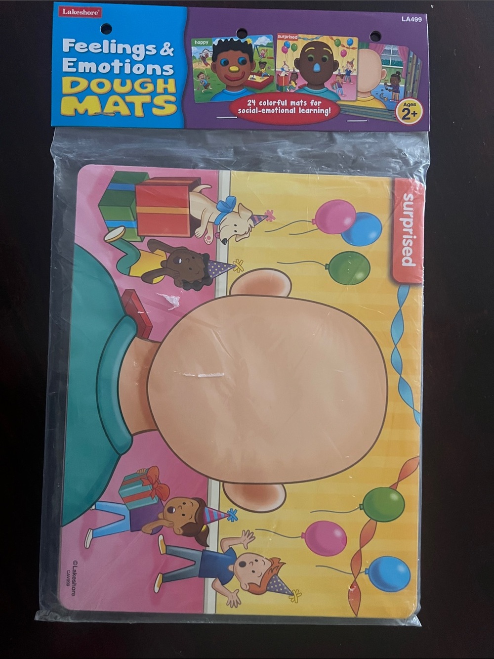 Lakeshore Feelings & Emotions Dough Mats - Yellow & Pink